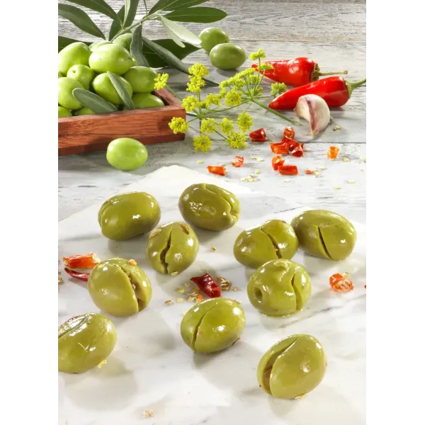 Olive verdi schiacciate alla Calabrese Buscema | Specialità alimentari certificate