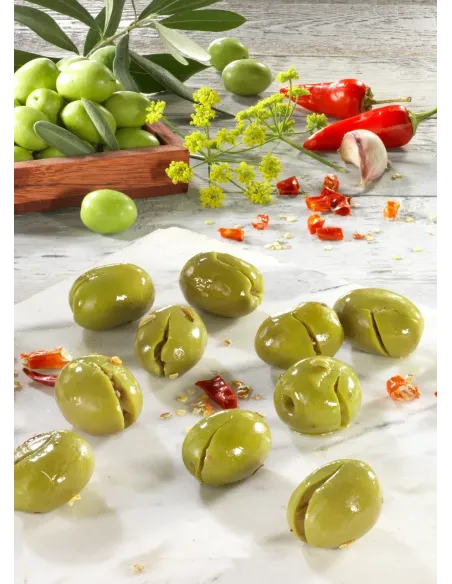Olive Schiacciate Sott’Olio – Buscema Gastronomia